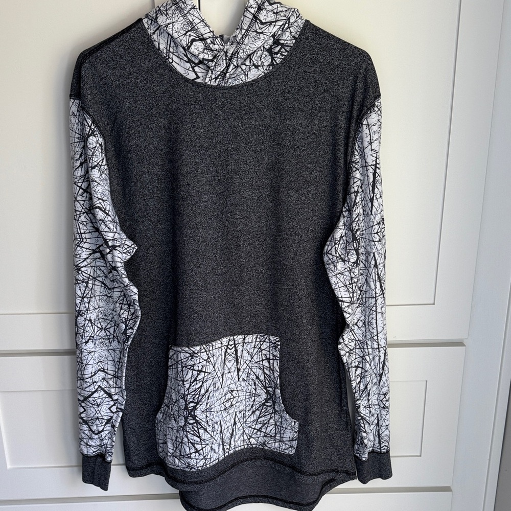 Black and White Graphic Hoodie